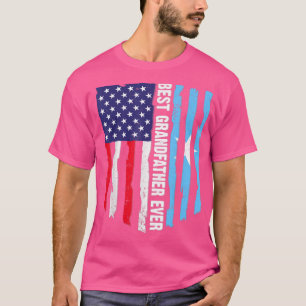 Camiseta Melhor Avô Nunca Americano Bandeira da Somália Pad