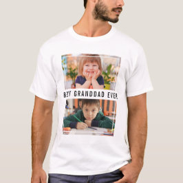 Camiseta Melhor Avô Nunca Netos 2 Colagem Fotográfica