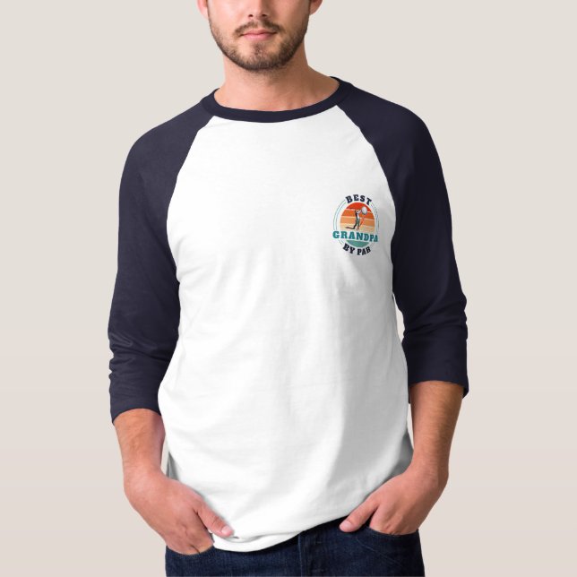Camiseta Melhor Avô Por Par Retro Golf Personalizado (Frente)