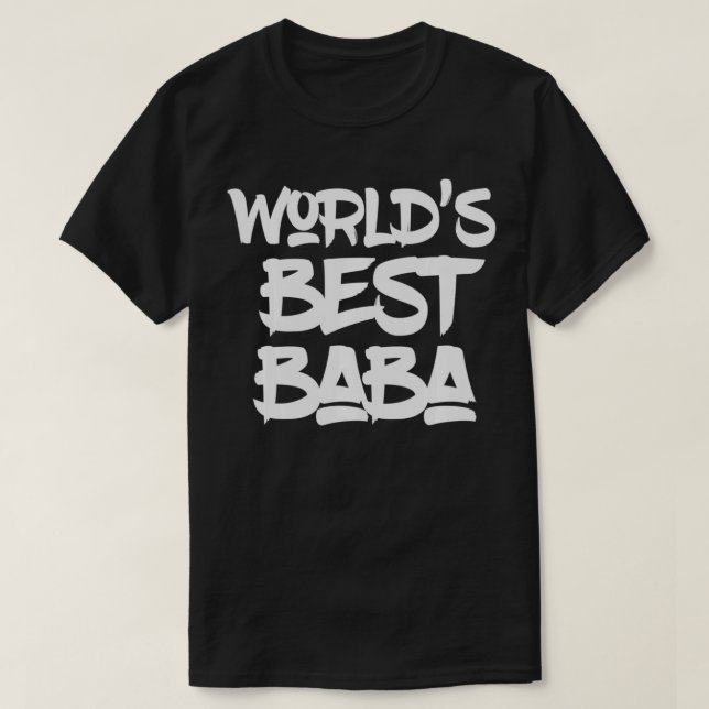 Camiseta Melhor Baba do Mundo Orgulhosa e Bom Padre Tee (Frente do Design)