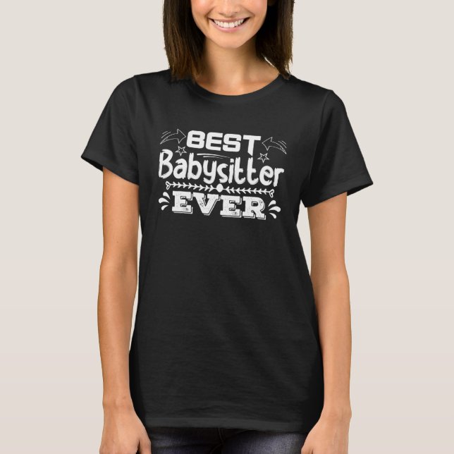 Camiseta Melhor Babá Sempre Babá Cuidados Infantis 1 (Frente)