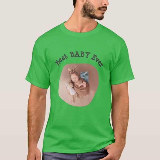 Camiseta Melhor BABY já carregou sua foto da família quadra (Frente)