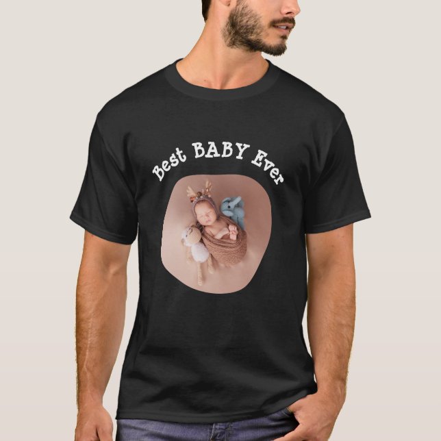 Camiseta Melhor BABY já carregou sua foto da família quadra (Frente)