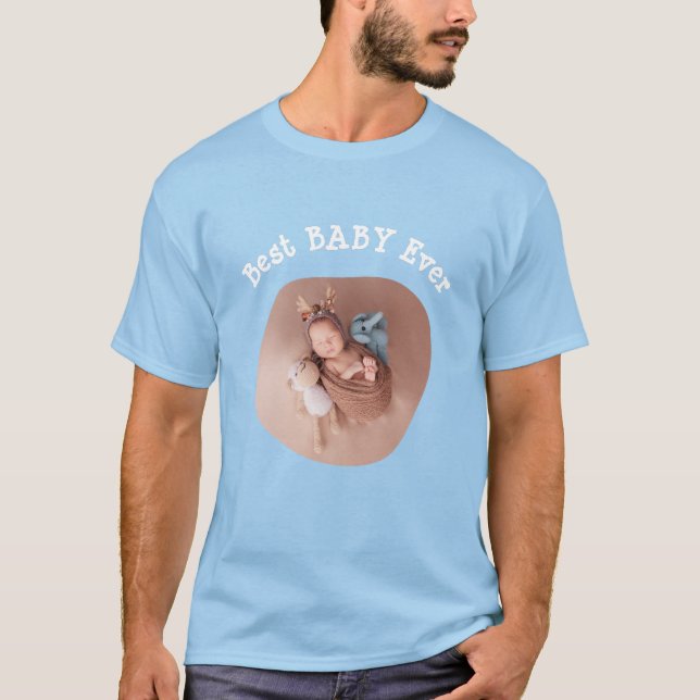Camiseta Melhor BABY já carregou sua foto da família quadra (Frente)