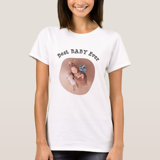 Camiseta Melhor BABY já carregou sua foto da família quadra (Frente)