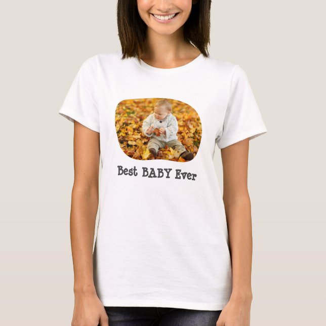 Camiseta Melhor BABY já carregou sua foto horizontal (Frente)