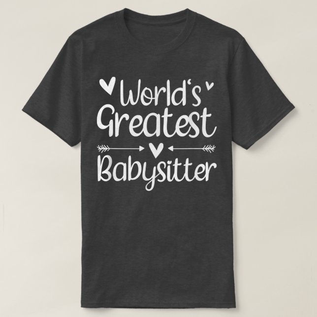 Camiseta Melhor Babysitter De 1600 (Frente do Design)