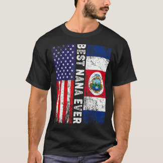 Camiseta Melhor Bandeira da Costa Rica do Dia de as mães de