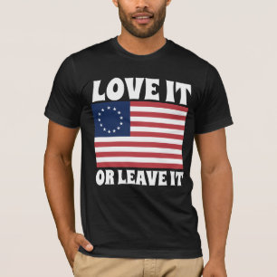 CAMISETA MELHOR BANDEIRA ROSS AMA-O OU DEIXA-O CAMADA T