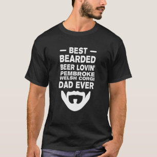 Camiseta Melhor Barba Cerveja Amando Corgi Amante Pai Dia d