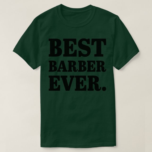 Camiseta Melhor barbeador 18 (Frente do Design)