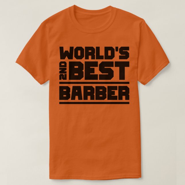 Camiseta melhor barbeiro segundo (Frente do Design)