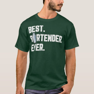 Camiseta Melhor Barman De Bebendo De Cerveja Para Um Bar