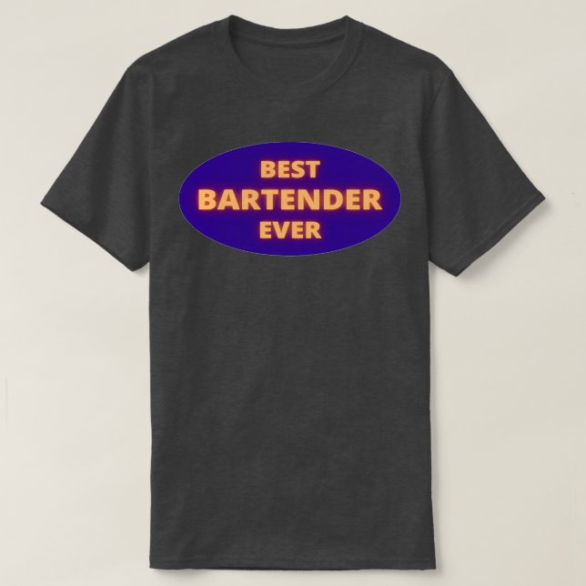 Camiseta Melhor barman de sempre 14 (Frente do Design)