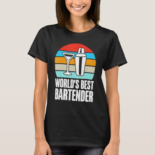Camiseta Melhor barman do mundo (Frente)