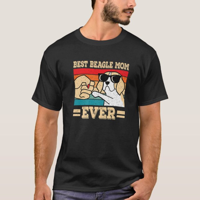 Camiseta Melhor Beagle Mãe Cachorro Engraçado (Frente)