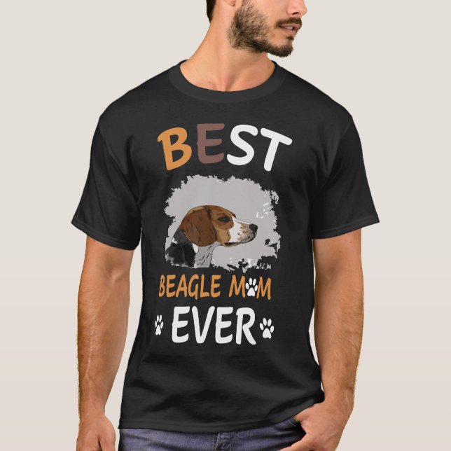 Camiseta Melhor Beagle Mãe De 1999 (Frente)