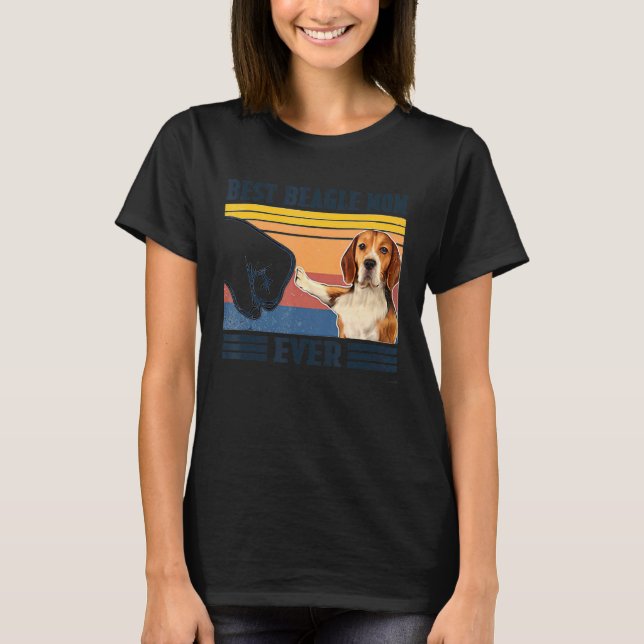 Camiseta Melhor Beagle Mãe Nunca Cachorro Mãe Mães (Frente)