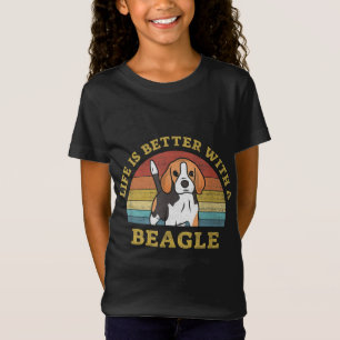 Camiseta Melhor Beagle Retro Vintage Dog Design Puppy Lover