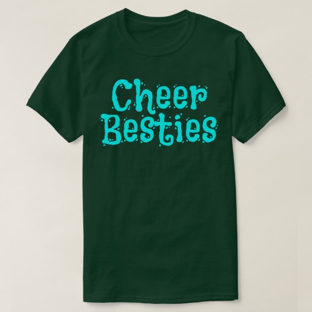 Camiseta Melhor Besties de Cheerleader Amigo (Frente do Design)