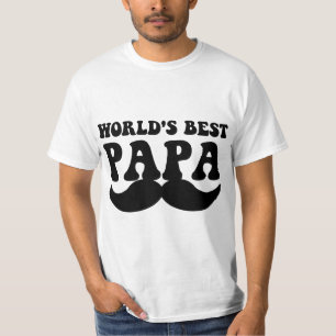 Camiseta melhor bigode papa do mundo