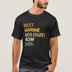 Camiseta Melhor Bióloga Marinha Mãe Biologia Do Mar Ever B