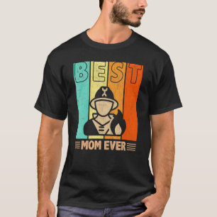Camiseta Melhor Bombeiro Mãe Alguma Vez Retrópica Mama Moth