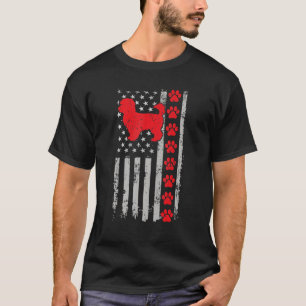 Camiseta Melhor Bombeiro Maltipoo Pai da Mãe Nos Bandeiras