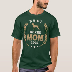 Camiseta Melhor Boxer Mãe 2023 Cachorro Alemão Bonito Laure
