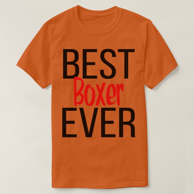 Camiseta Melhor Boxer Nunca (Frente do Design)