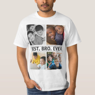 Camiseta Melhor Bro de Aniversário Moderno e Único