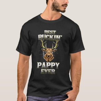 Camiseta Melhor Buckin' Pappy Ever Deer Hunting Fathe