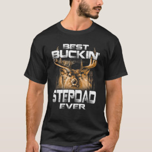 Camiseta Melhor Buckin' Stepdad Já Teve Deer Caçando Buckin