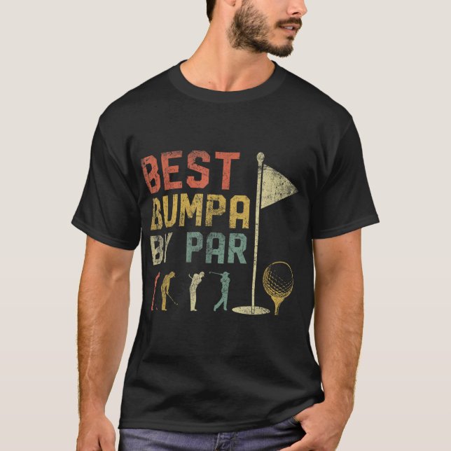 Camiseta Melhor Bumpa Por Par Golf Lover Para Homens Engraç (Frente)