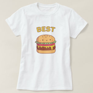 Camiseta Melhor Burger Correspondente Melhor Amigo