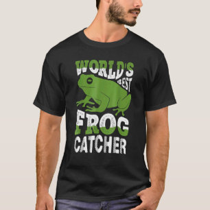 Camiseta Melhor Caçador de Rãs do Mundo   Anfíbios Caçador 