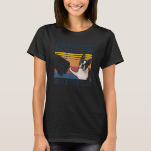 Camiseta Melhor Cachorra Boston Terrier Mãe de Cachorro Sem