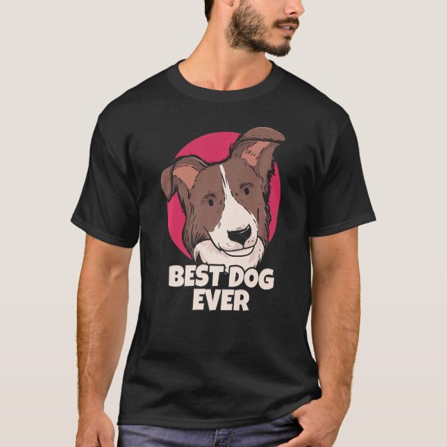 Camiseta Melhor Cachorro Alguma Vez De Ovino (Frente)