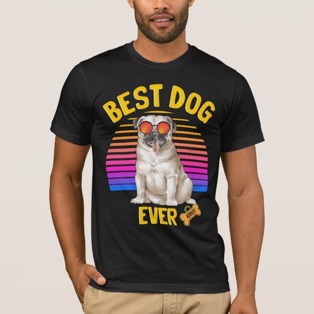 Camiseta Melhor Cachorro Alguma Vez Retro (Frente)