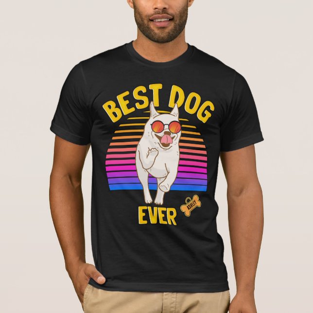 Camiseta Melhor Cachorro Chihuahua jamais Retro (Frente)
