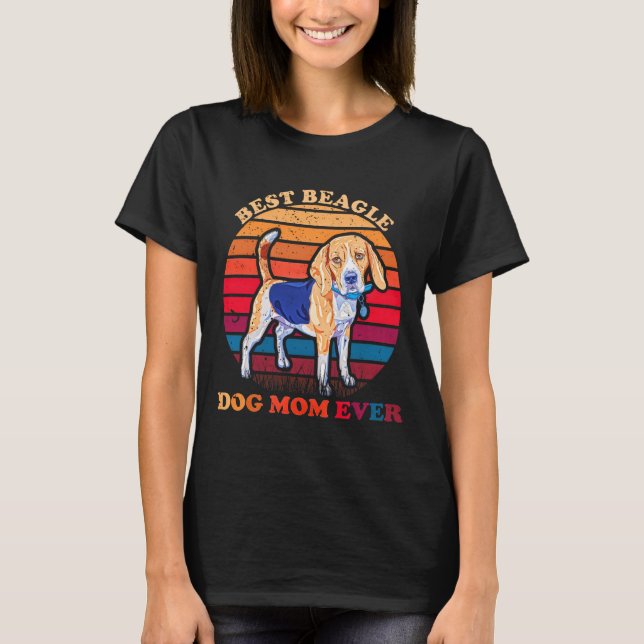 Camiseta Melhor Cachorro De Beagle Mãe Em Cada 2 (Frente)
