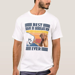Camiseta Melhor Cachorro De Bordeaux Mãe Cachorro Engraçado