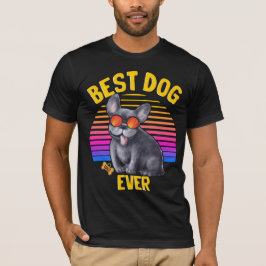 Camiseta Melhor Cachorro Francês jamais Retrospectivo