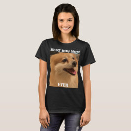 Camiseta Melhor Cachorro Mãe Alguma Vez Foto Diversão Puppy