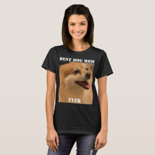 Camiseta Melhor Cachorro Mãe Alguma Vez Foto Diversão Puppy