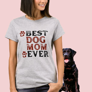 Camiseta Melhor Cachorro Mãe Alguma Vez Palavra De T-Shirt