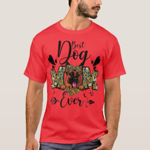 Camiseta Melhor Cachorro Mãe Cachorro De German shepherd Ge