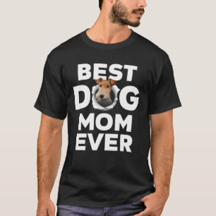 Camiseta Melhor Cachorro Mãe De Fios Fox Terrier Amantes De