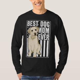 Camiseta Melhor Cachorro Mãe De Labrador Amarelo Retriever