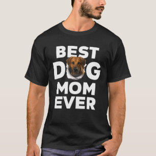 Camiseta Melhor Cachorro Mãe De Ridgeback Ridgeback Rhodes
